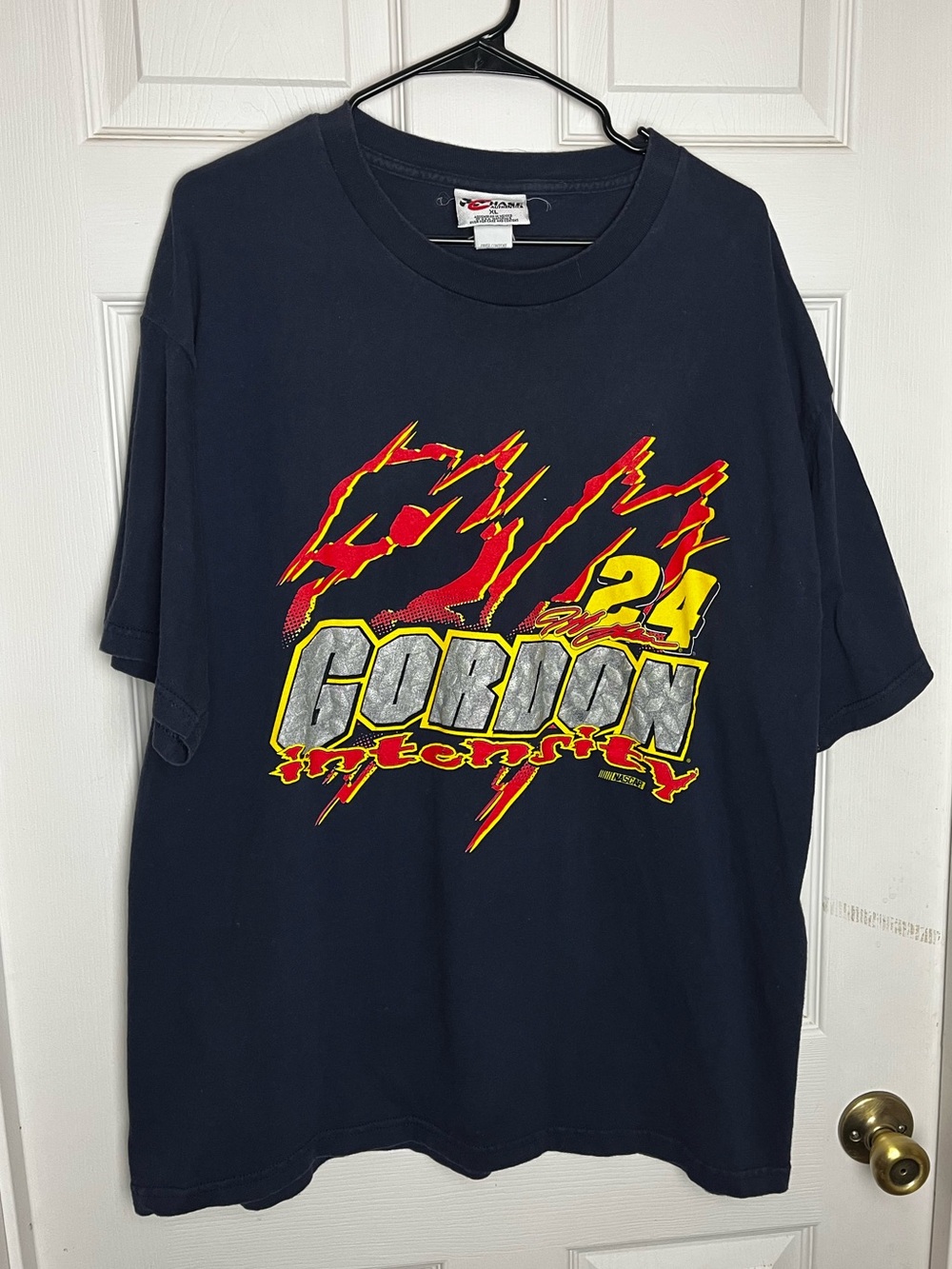 Jeff Gordon 24 Graphic Black Tee Intensity Flames 1999